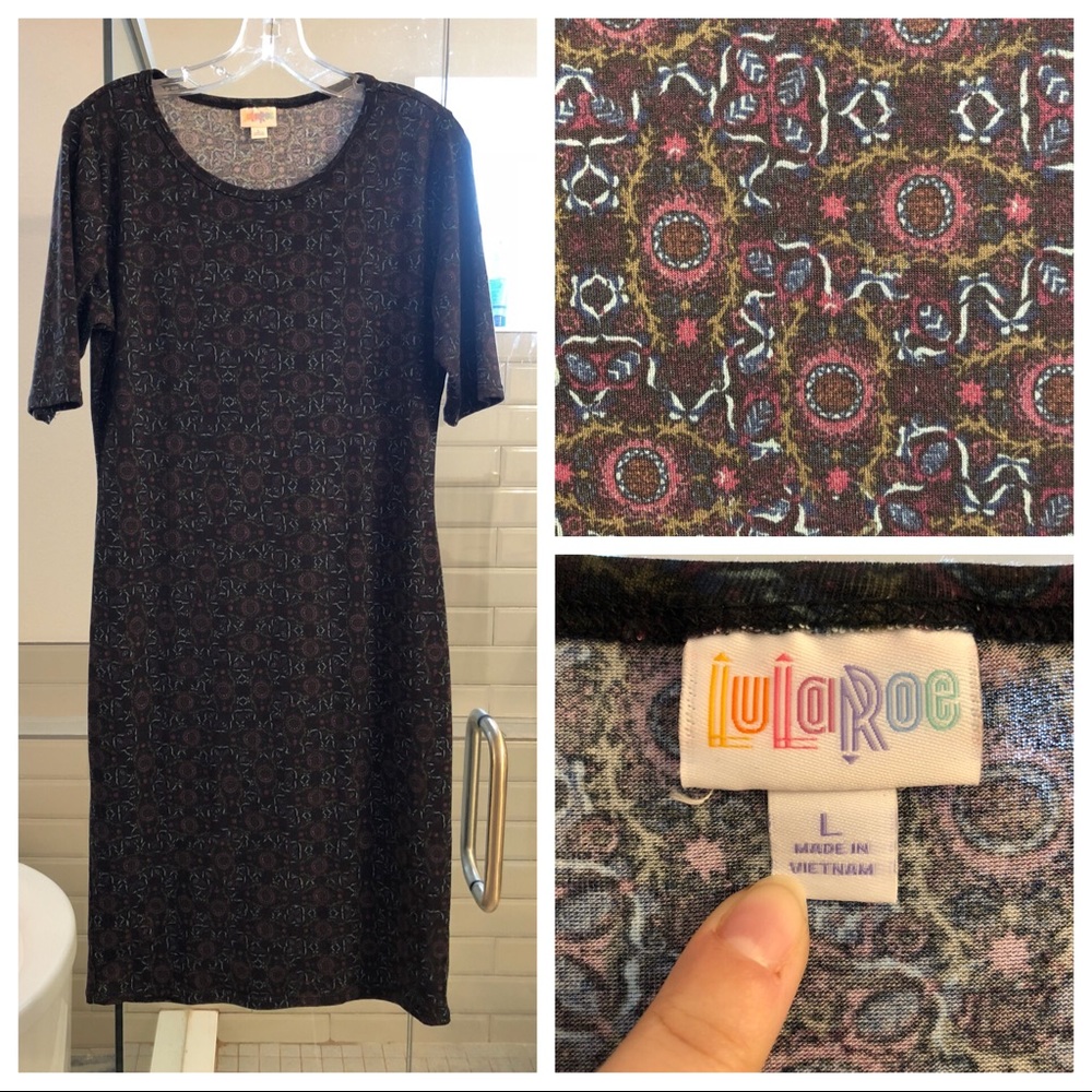 Lularoe Julia L Aztec print dress NWOT